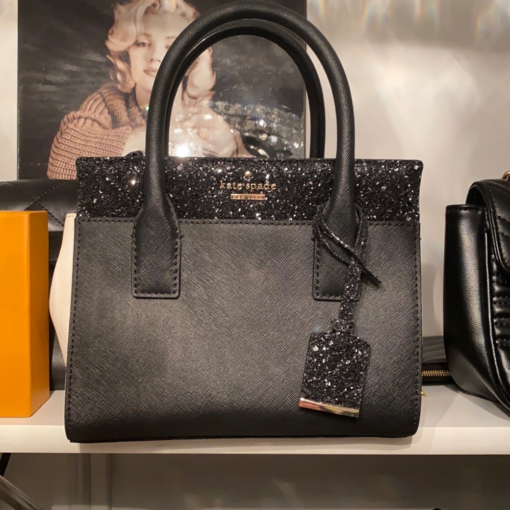 Black and white Kate spade purse